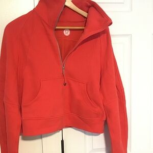 Lululemon oversized XS/s 1/2 zip  red
